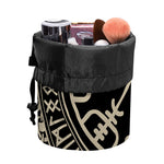 Viking Vegvisir Print Drawstring Makeup Bag
