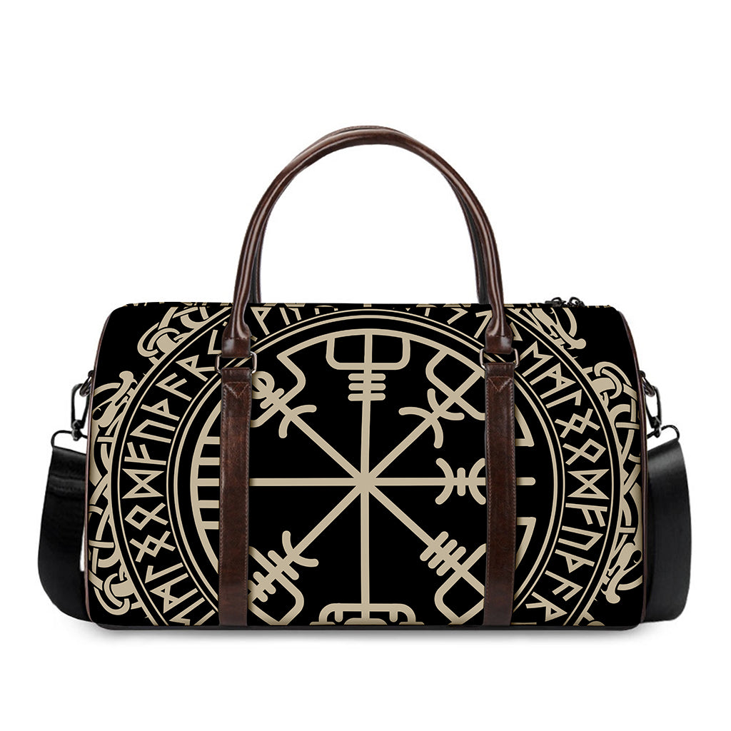 Viking Vegvisir Print Duffle Bag