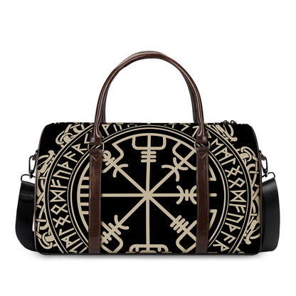 Viking Vegvisir Print Duffle Bag