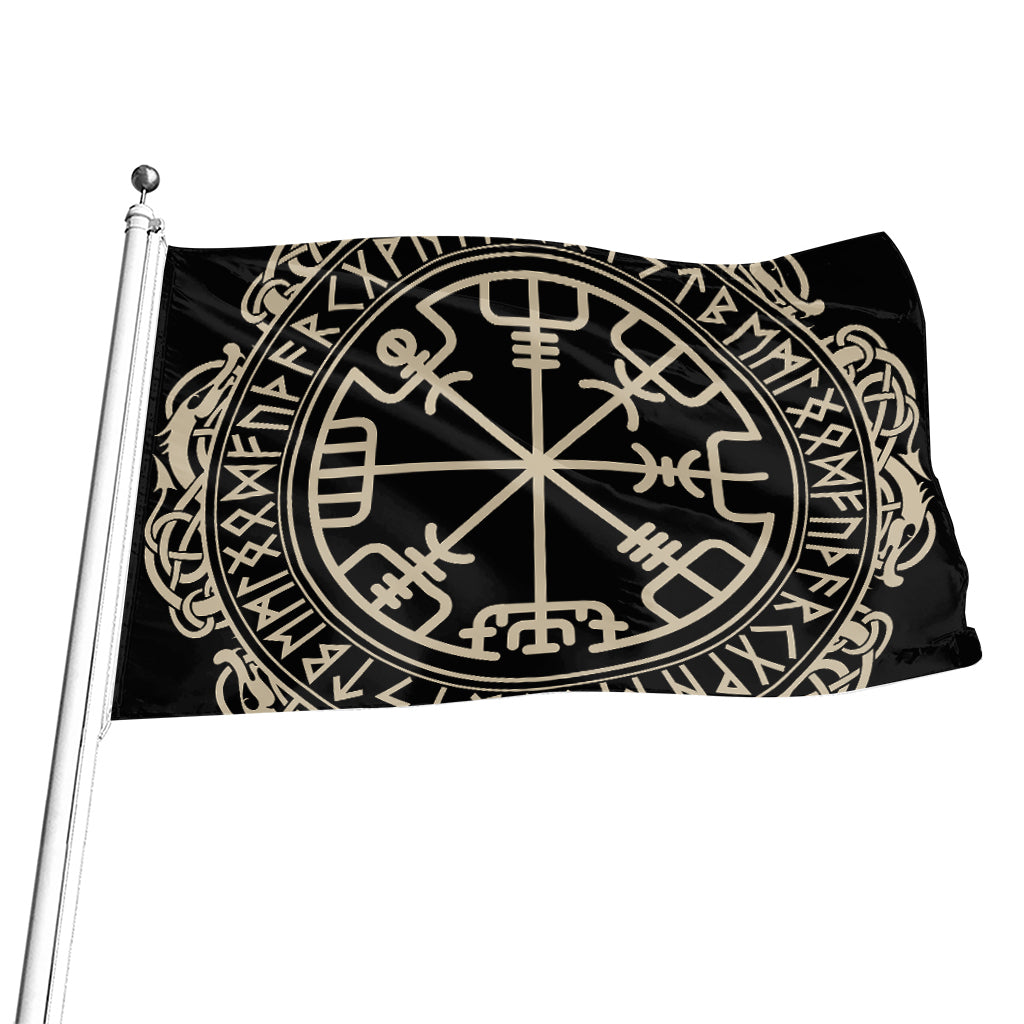 Viking Vegvisir Print Flag