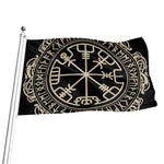 Viking Vegvisir Print Flag