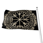 Viking Vegvisir Print Flag