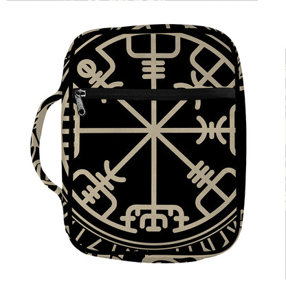 Viking Vegvisir Print Front Pocket Bible Bag