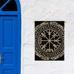 Viking Vegvisir Print Garden Flag