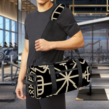 Viking Vegvisir Print Gym Bag
