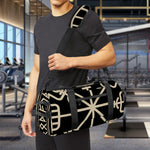 Viking Vegvisir Print Gym Bag
