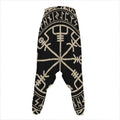Viking Vegvisir Print Hammer Pants