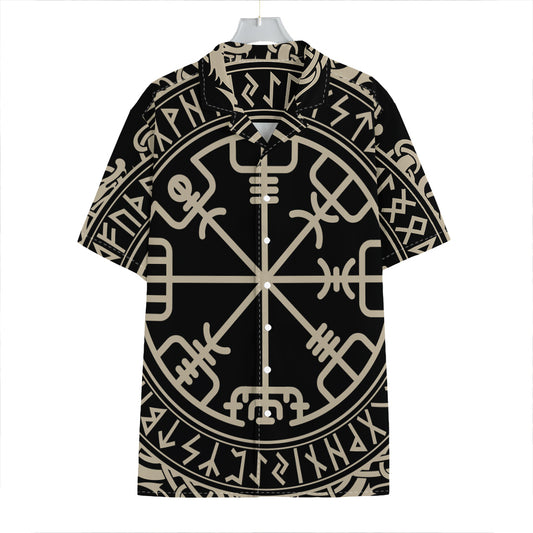 Viking Vegvisir Print Hawaiian Shirt