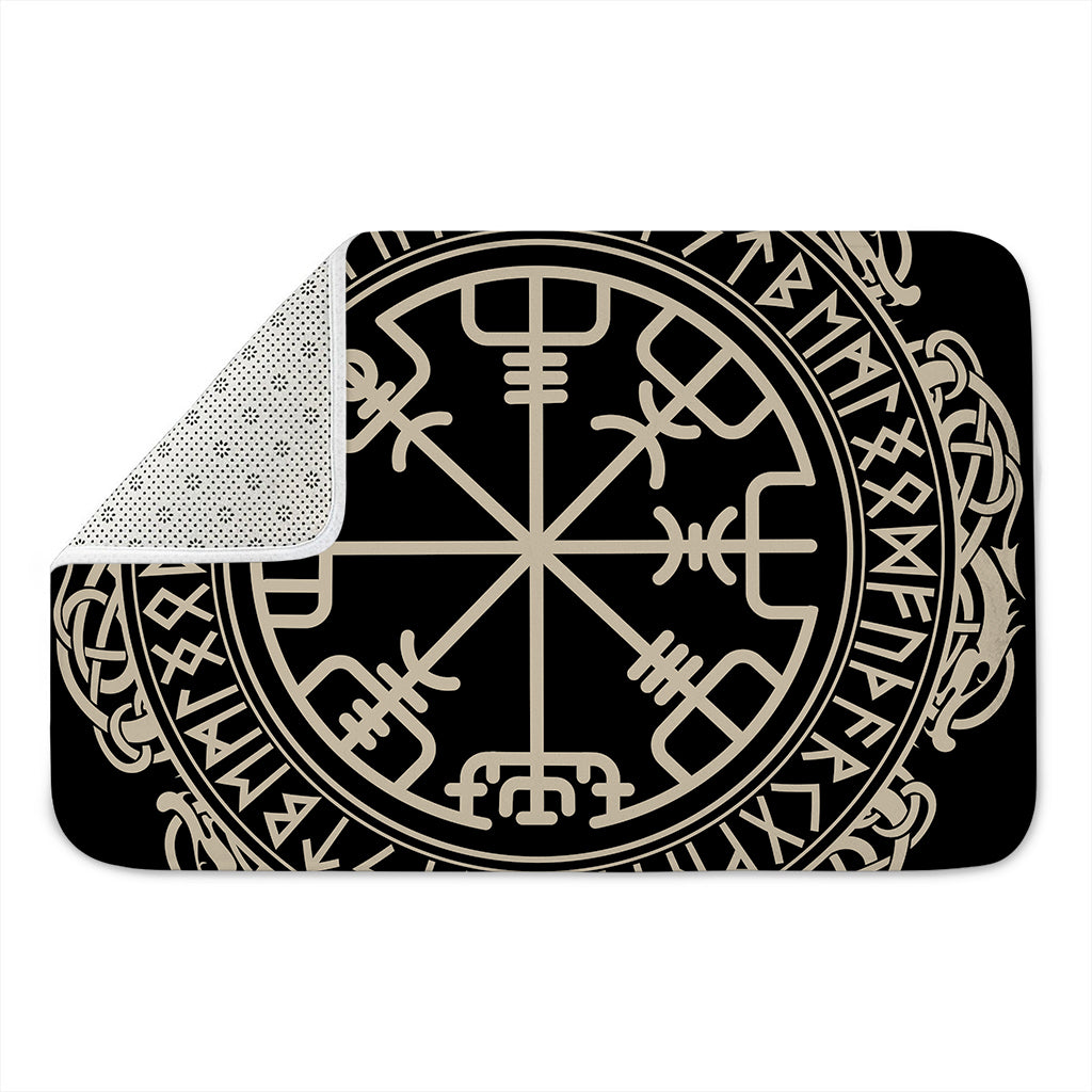Viking Vegvisir Print Indoor Door Mat