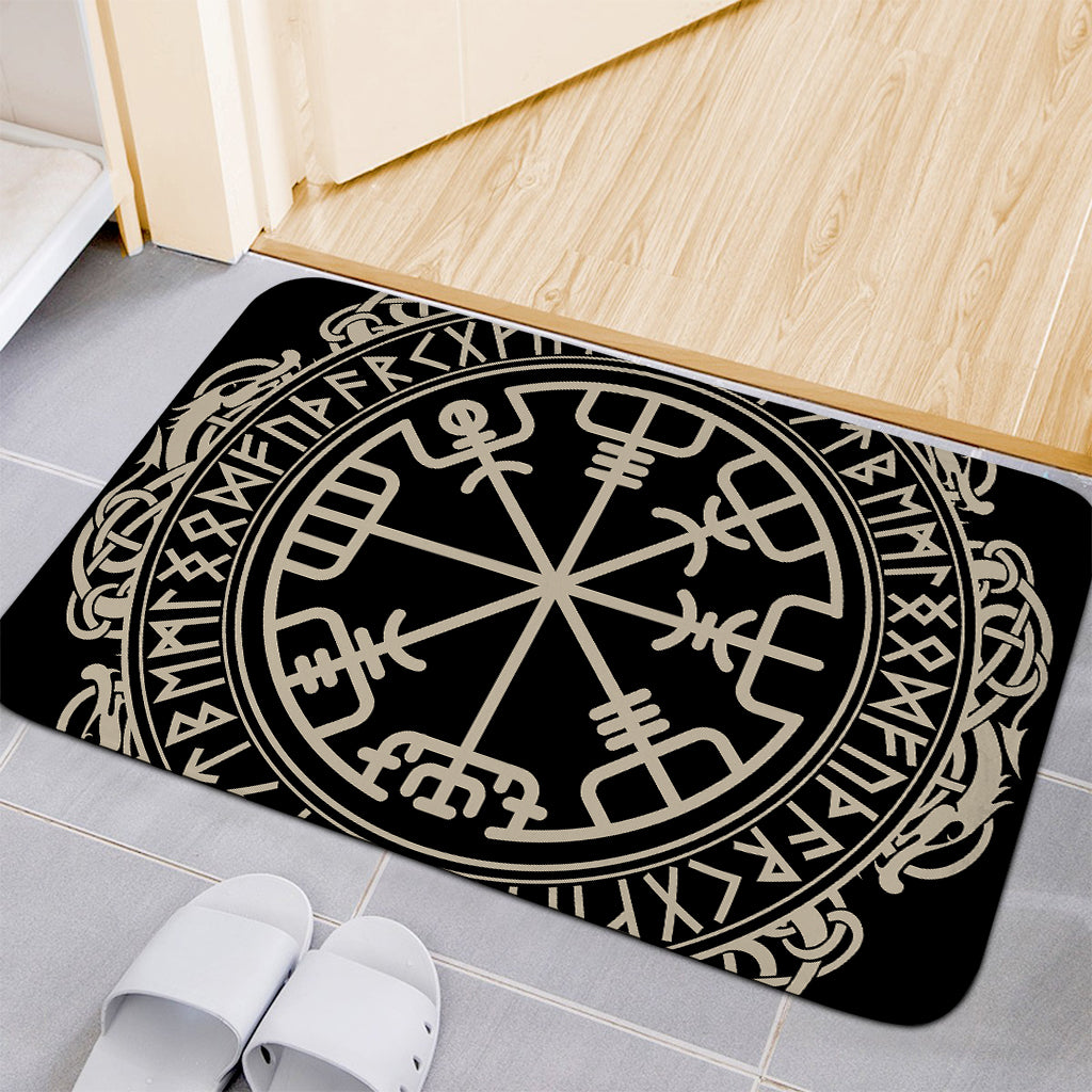 Viking Vegvisir Print Indoor Door Mat