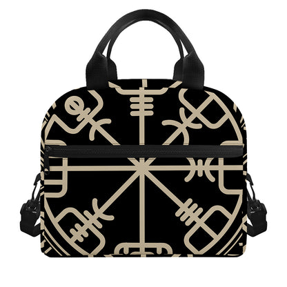 Viking Vegvisir Print Insulated Lunch Bag