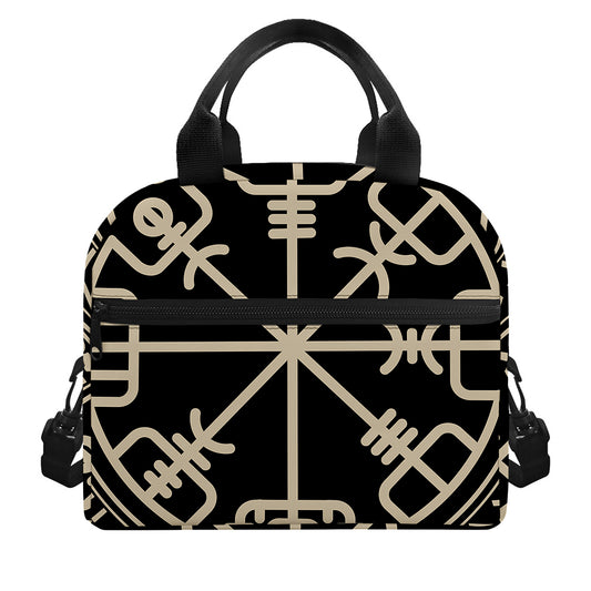 Viking Vegvisir Print Insulated Lunch Bag
