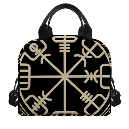 Viking Vegvisir Print Insulated Lunch Bag