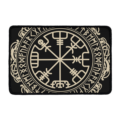 Viking Vegvisir Print Kitchen Mat