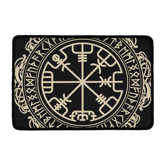 Viking Vegvisir Print Kitchen Mat