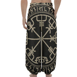 Viking Vegvisir Print Lantern Pants