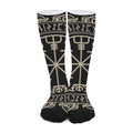 Viking Vegvisir Print Long Socks