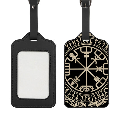 Viking Vegvisir Print Luggage Tag