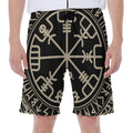 Viking Vegvisir Print Men's Beach Shorts