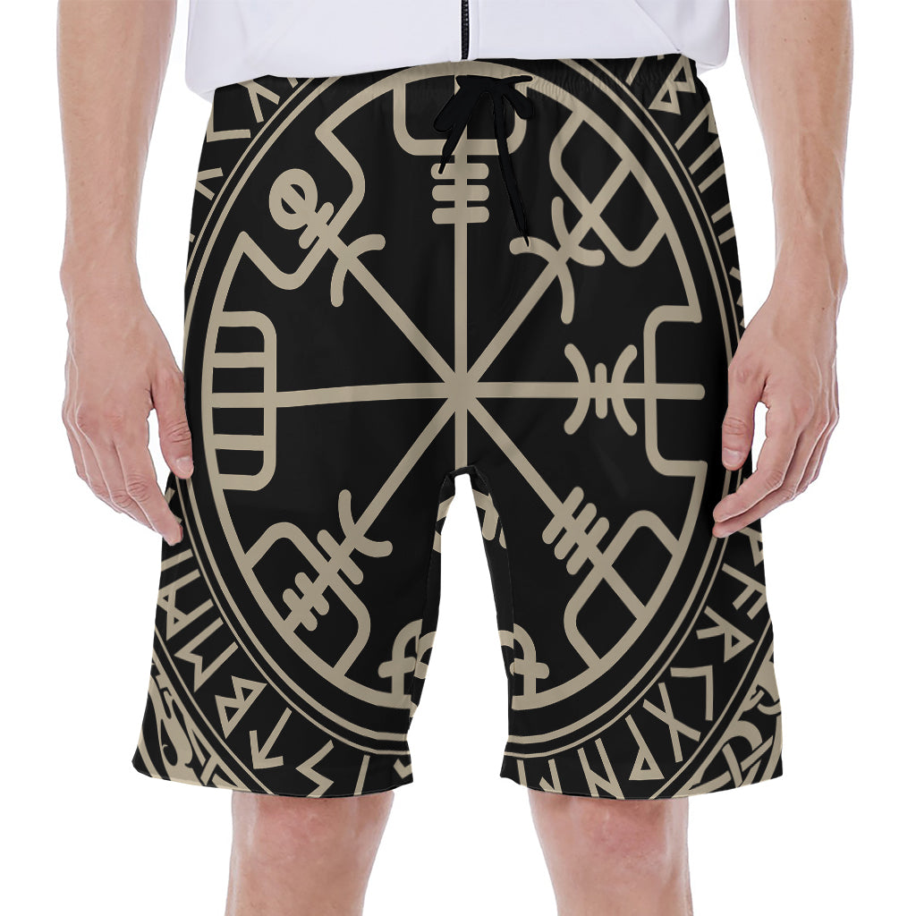 Viking Vegvisir Print Men's Beach Shorts