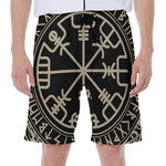 Viking Vegvisir Print Men's Beach Shorts