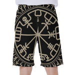 Viking Vegvisir Print Men's Beach Shorts