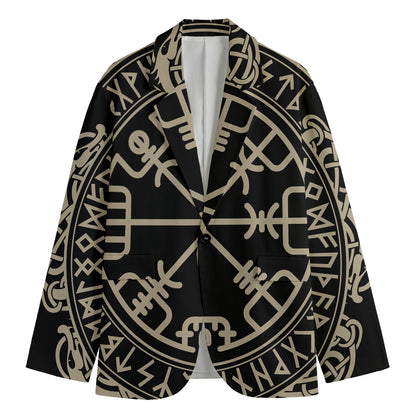 Viking Vegvisir Print Men's Blazer