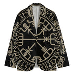Viking Vegvisir Print Men's Blazer