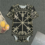 Viking Vegvisir Print Men's Bodysuit