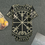 Viking Vegvisir Print Men's Bodysuit
