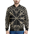 Viking Vegvisir Print Men's Bomber Jacket