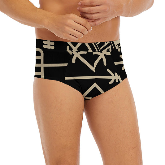 Viking Vegvisir Print Men's Briefs