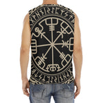 Viking Vegvisir Print Men's Fitness Tank Top