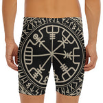 Viking Vegvisir Print Men's Long Boxer Briefs