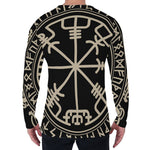 Viking Vegvisir Print Men's Long Sleeve T-Shirt