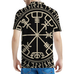 Viking Vegvisir Print Men's Polo Shirt