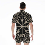 Viking Vegvisir Print Men's Rompers