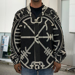 Viking Vegvisir Print Men's Shirt Jacket
