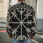 Viking Vegvisir Print Men's Shirt Jacket