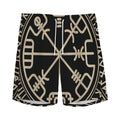 Viking Vegvisir Print Men's Athletic Shorts