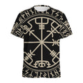 Viking Vegvisir Print Men's Athletic T-Shirt