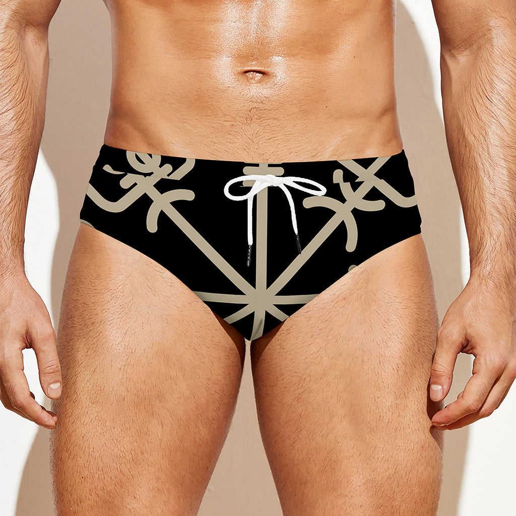 Viking Vegvisir Print Men's Swim Briefs