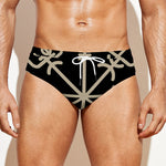 Viking Vegvisir Print Men's Swim Briefs
