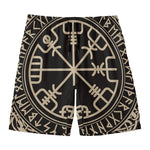 Viking Vegvisir Print Men's Swim Trunks