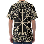 Viking Vegvisir Print Men's Velvet T-Shirt