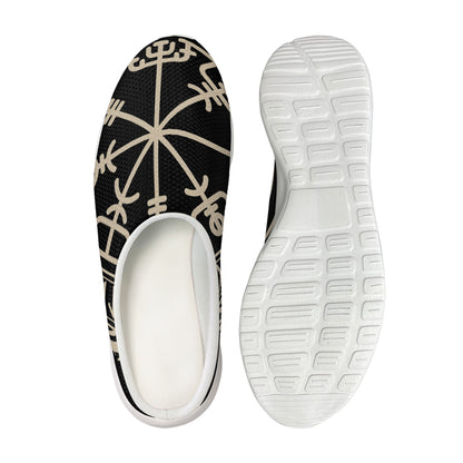 Viking Vegvisir Print Mesh Casual Shoes