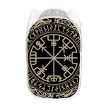 Viking Vegvisir Print Mesh Laundry Hamper