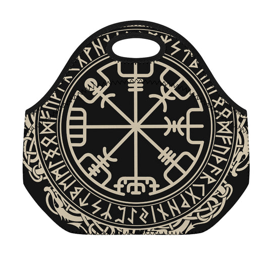 Viking Vegvisir Print Neoprene Lunch Bag