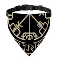 Viking Vegvisir Print Over The Collar Dog Bandana