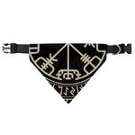 Viking Vegvisir Print Over The Collar Dog Bandana